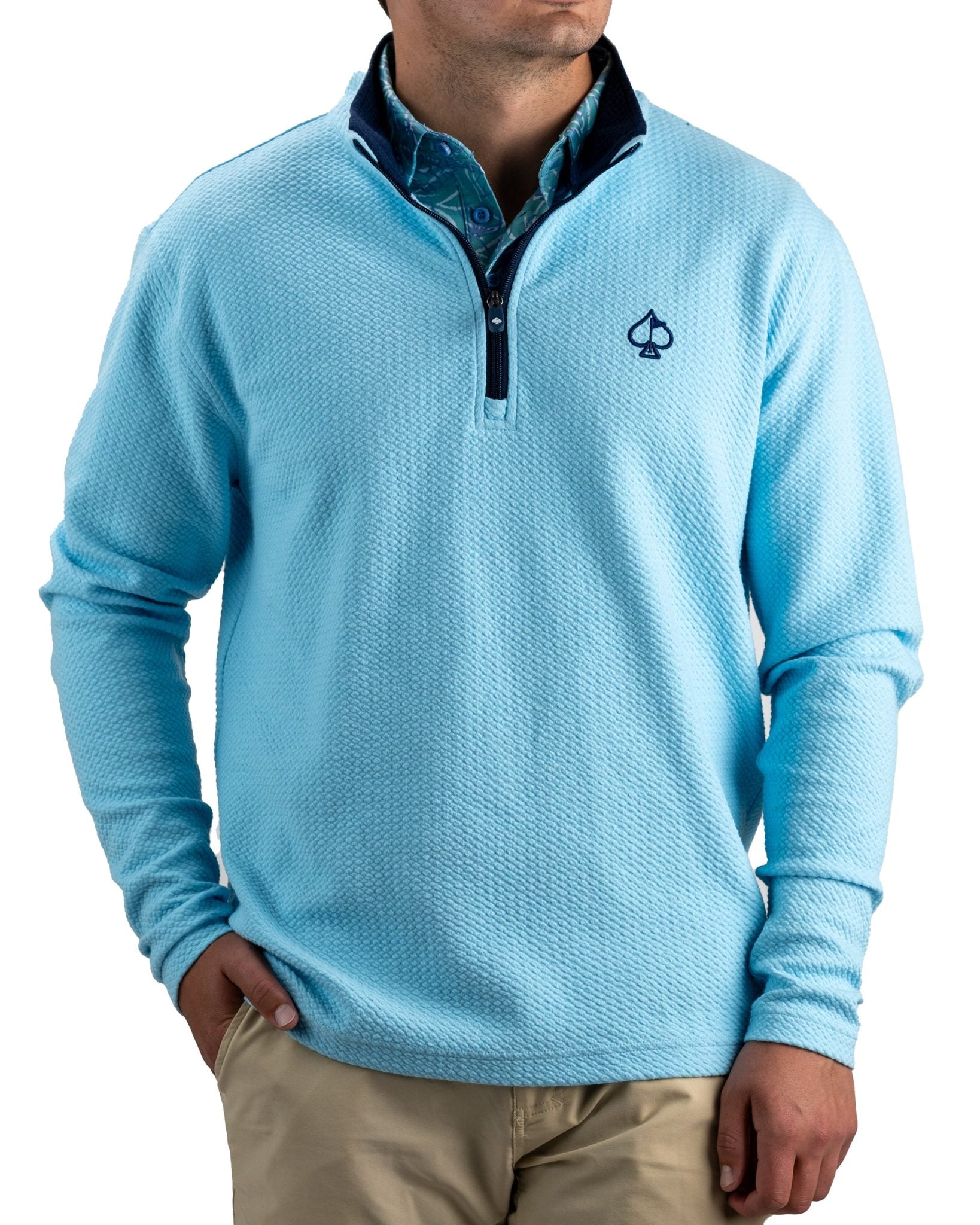 Player Preferred™ Waffle Knit Pullover - Sky Blue image 0