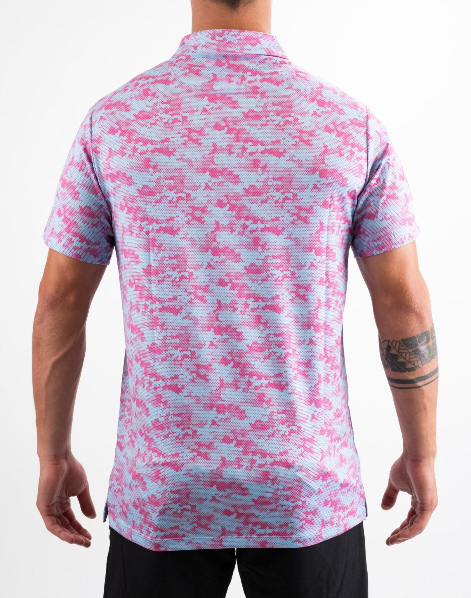 Pink Hex Camo Polo Shirt image 1