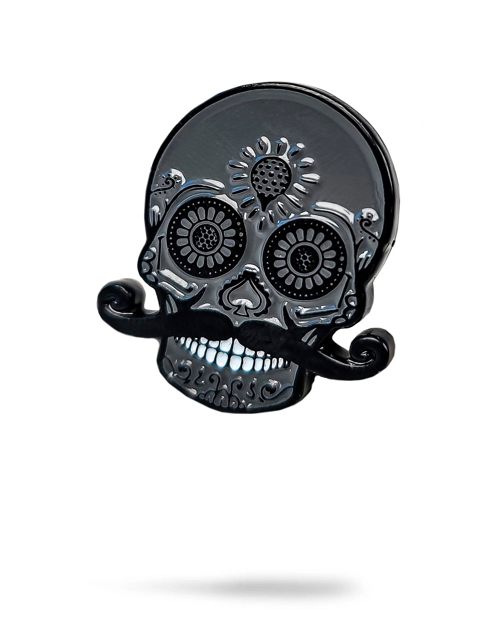 Blackout Sugar Skull Ball Marker image 0