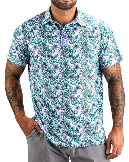 Fresh Floral Polo Shirt - L image