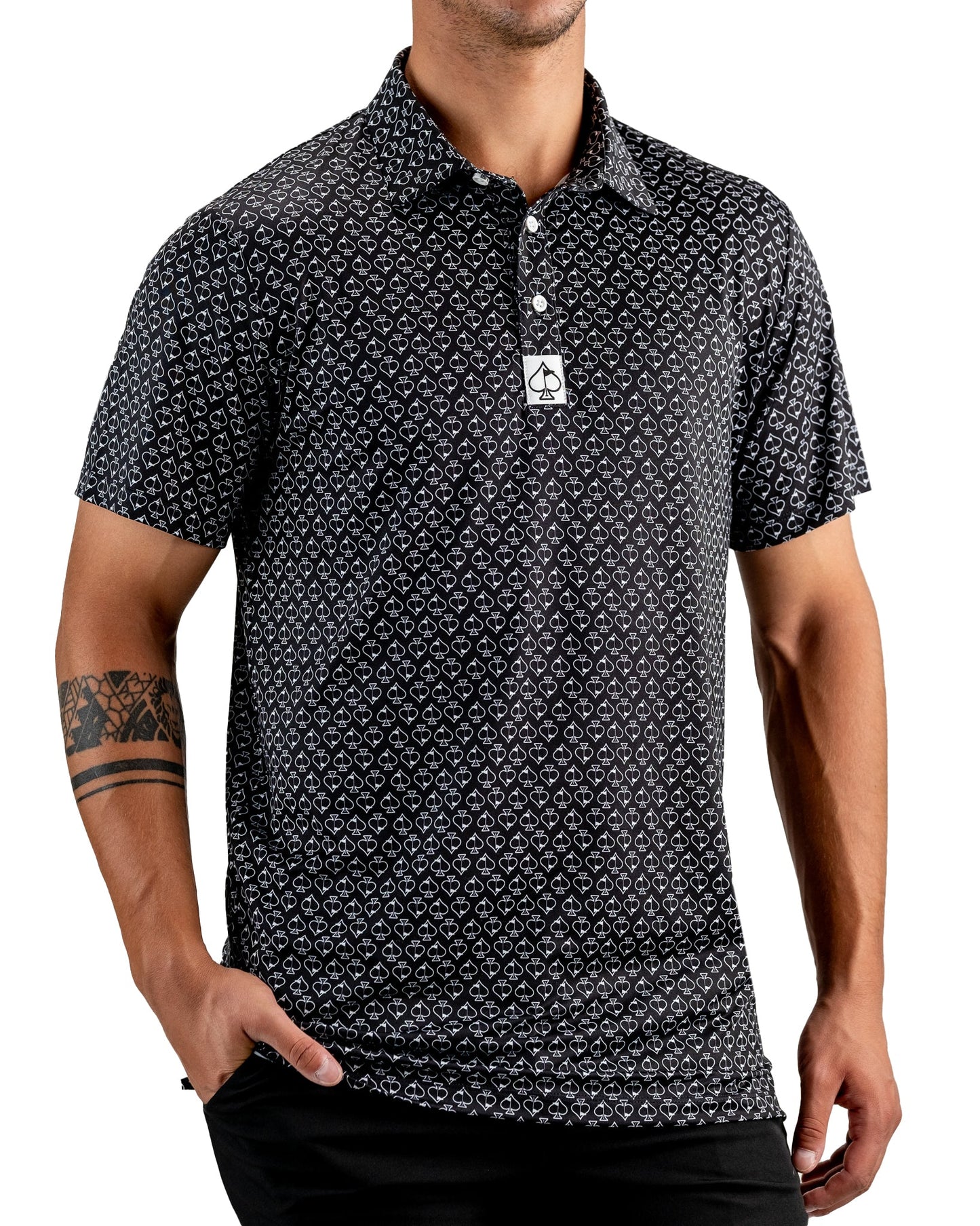 White Spades Polo Shirt - XL image